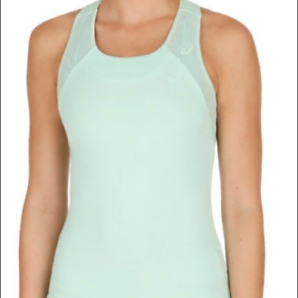 Asics Medium Mint-Green Sleeveless Athletic Top